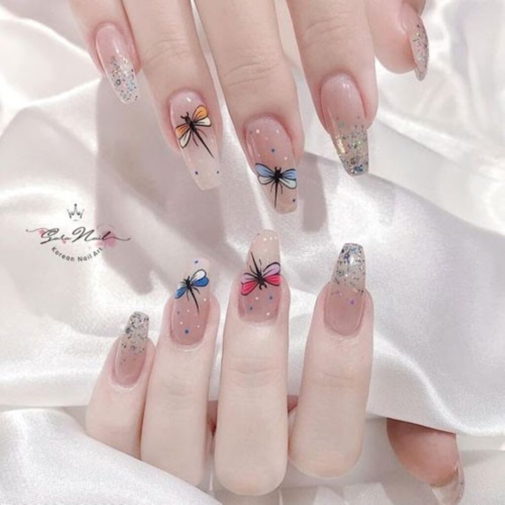 Attractive and stylish 2024 Lunar new year nail designs (102)