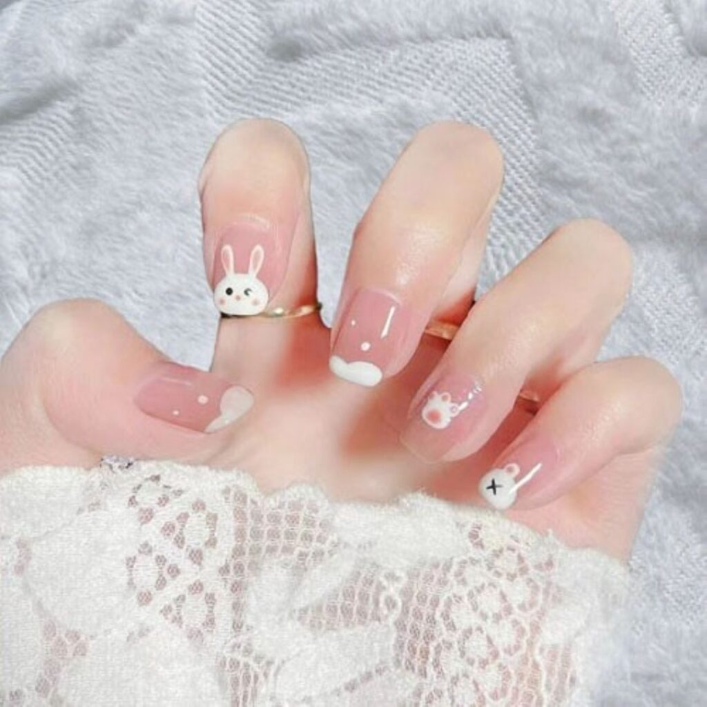 Attractive and stylish 2024 Lunar new year nail designs (147)