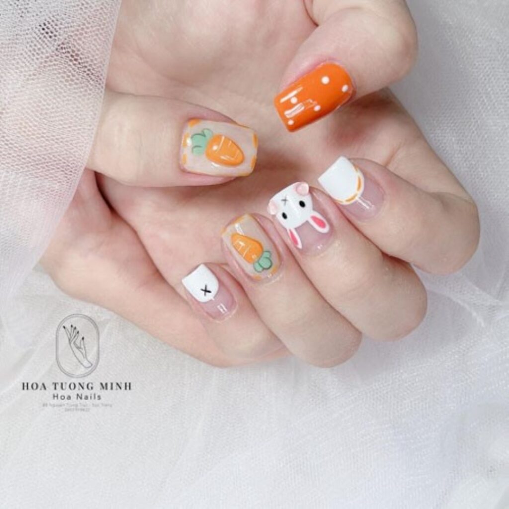 Attractive and stylish 2024 Lunar new year nail designs (148)
