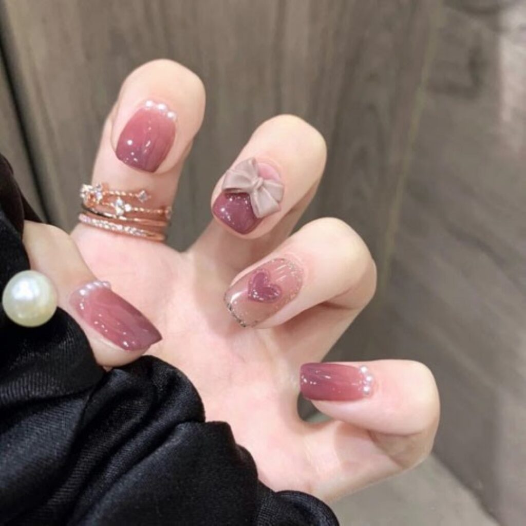 Attractive and stylish 2024 Lunar new year nail designs (149)