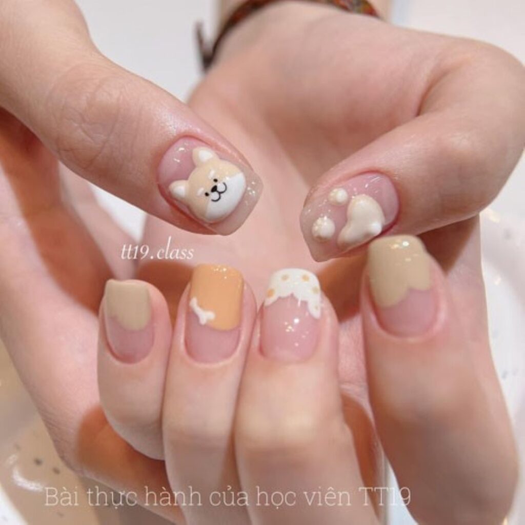 Attractive and stylish 2024 Lunar new year nail designs (164)