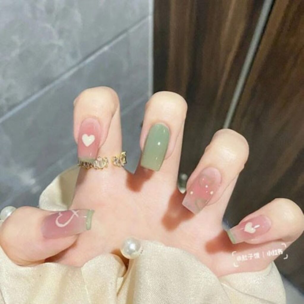 Attractive and stylish 2024 Lunar new year nail designs (209)
