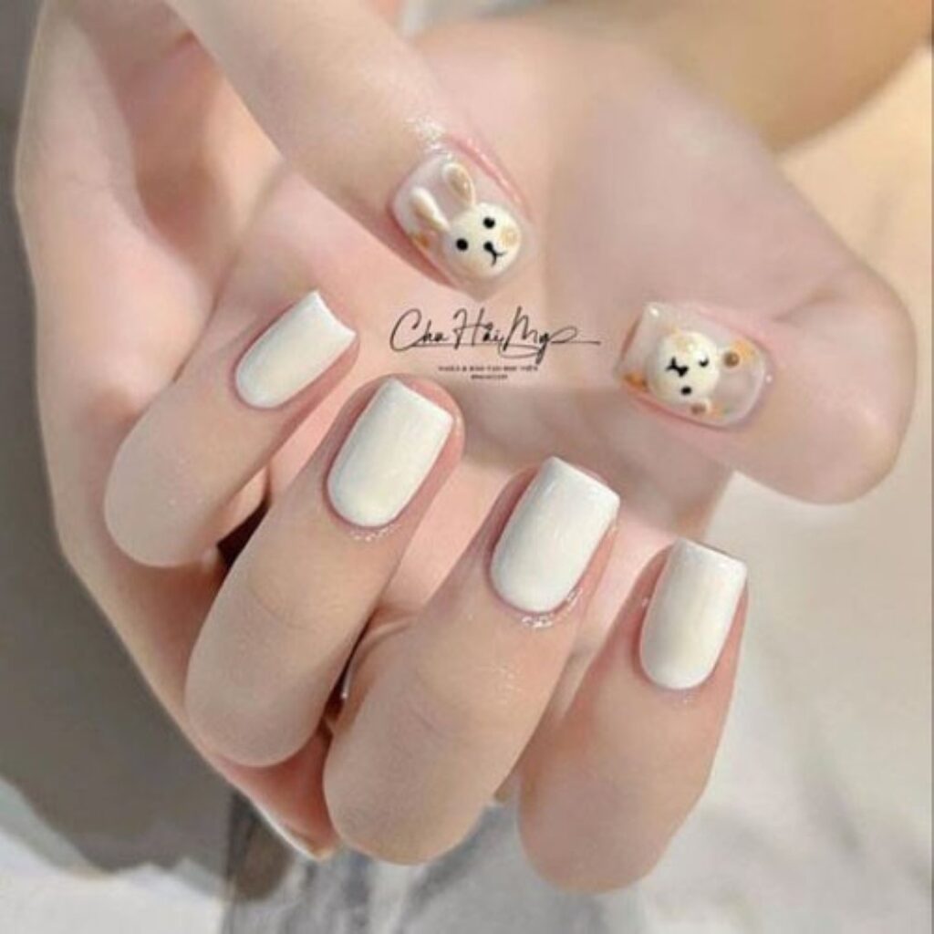 Attractive and stylish 2024 Lunar new year nail designs (310)