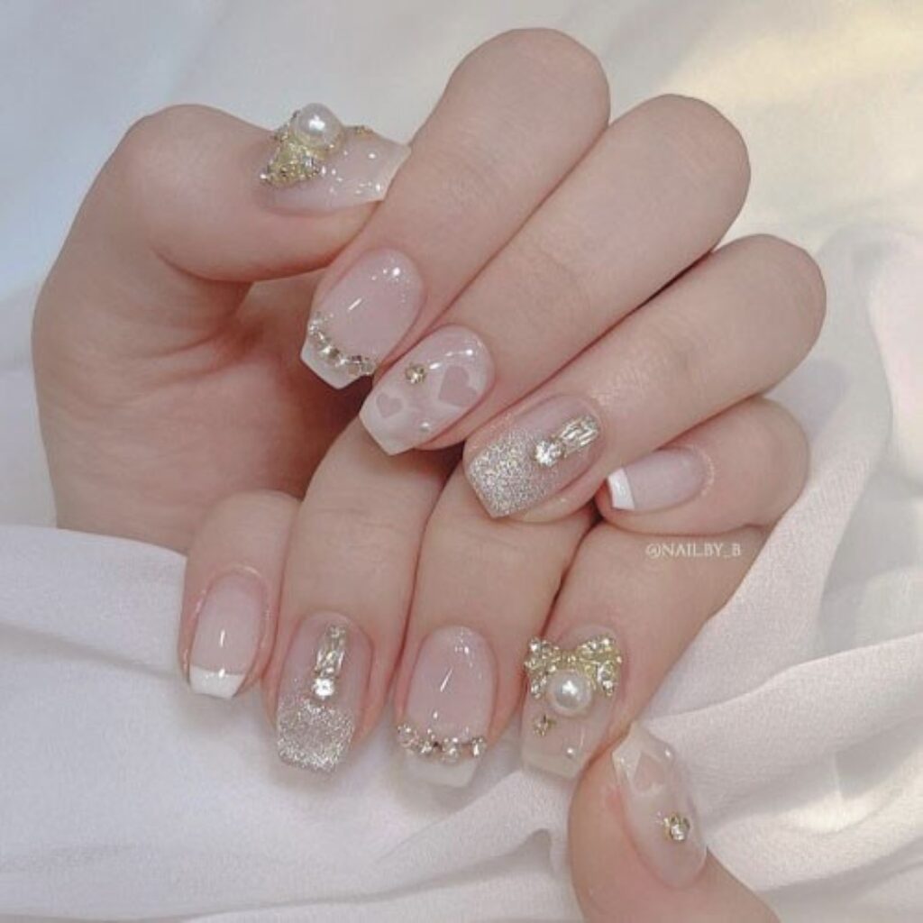 Attractive and stylish 2024 Lunar new year nail designs (34)