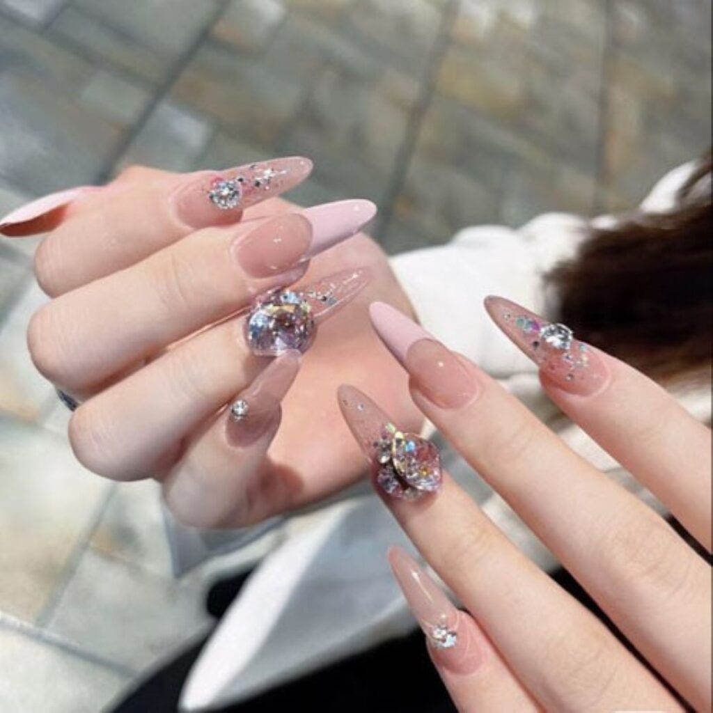 Attractive and stylish 2024 Lunar new year nail designs (37)