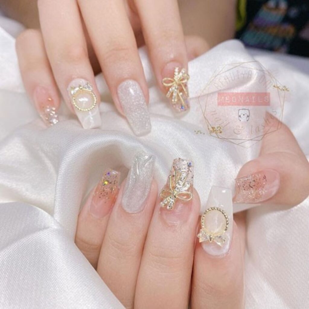 Attractive and stylish 2024 Lunar new year nail designs (47)