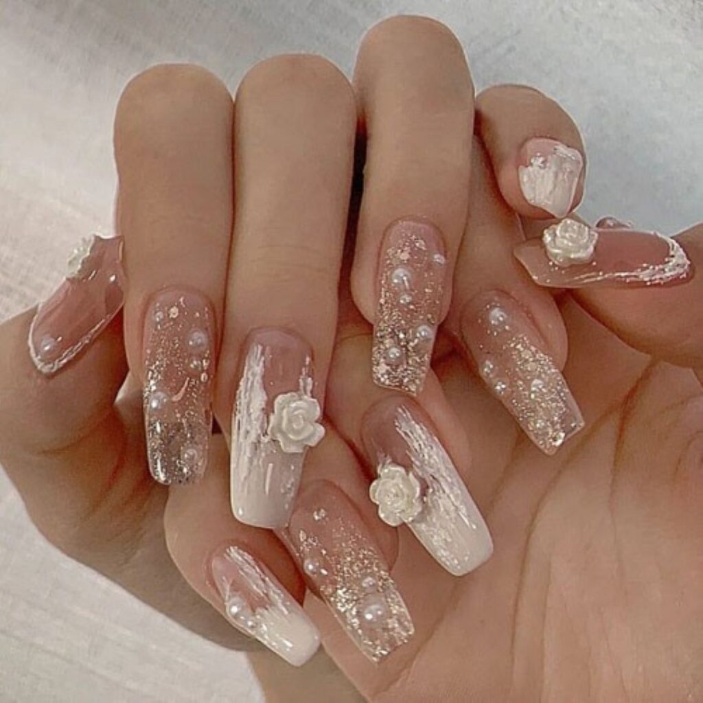 Attractive and stylish 2024 Lunar new year nail designs (56)