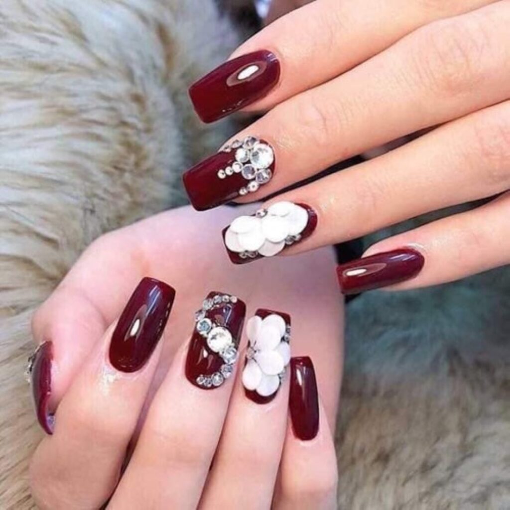 Attractive and stylish 2024 Lunar new year nail designs (65)