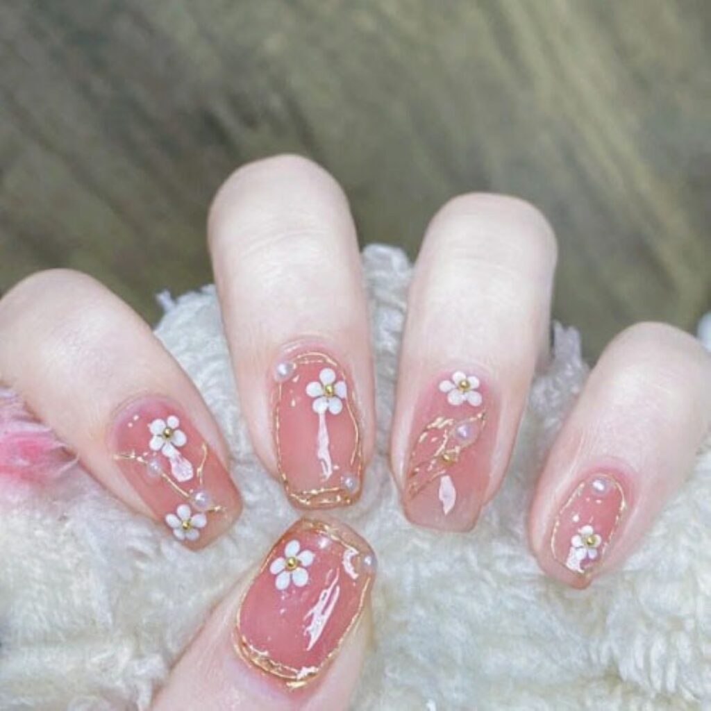 Attractive and stylish 2024 Lunar new year nail designs (68)