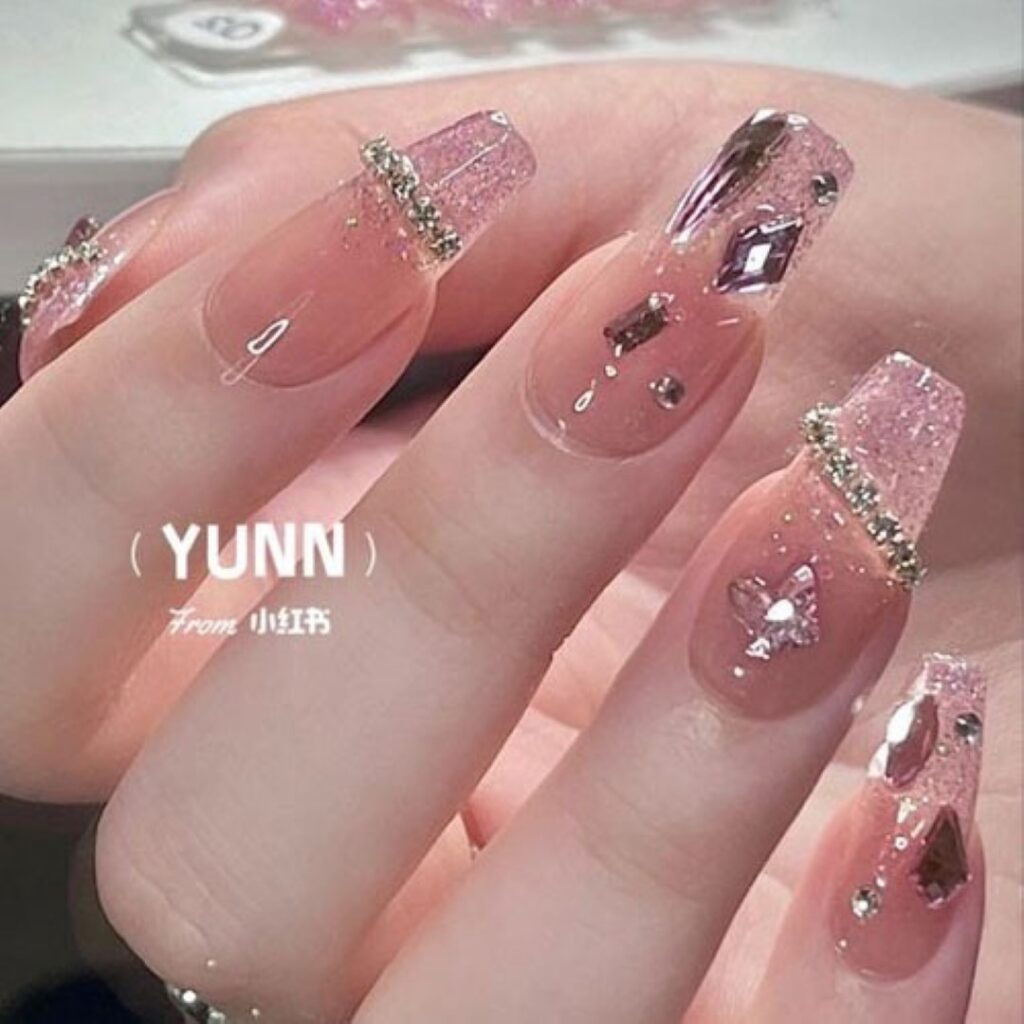 Attractive and stylish 2024 Lunar new year nail designs (97)