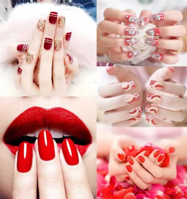 4 Beautiful Red Nail Pattern