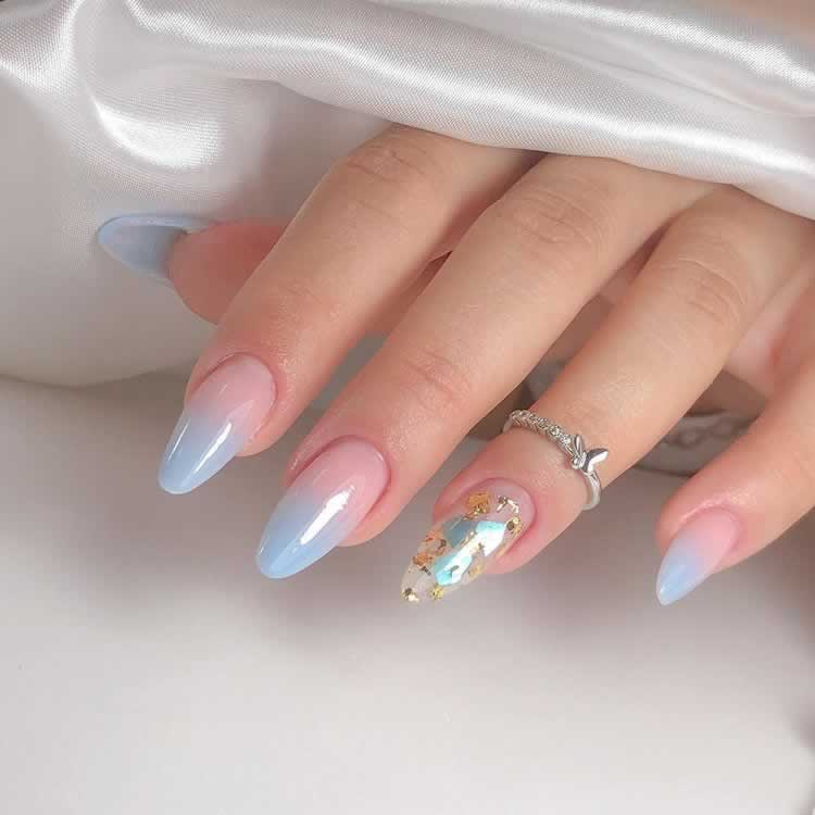 Predict 7 Nail Trends Throughout 2022 Almond Nails Shape 2